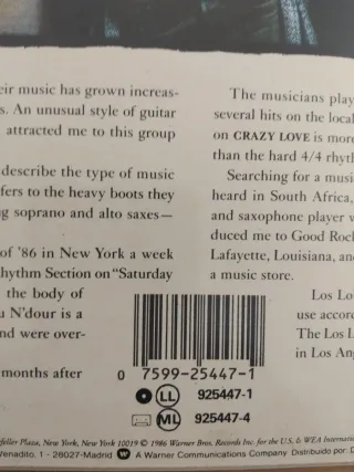 Paul Simon Graceland LP Vinilo