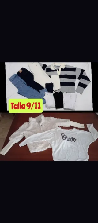 Lote Ropa Niña Talla 9/11