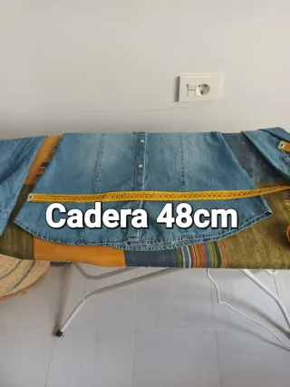 Camisa vaquera efecto lavado Talla S