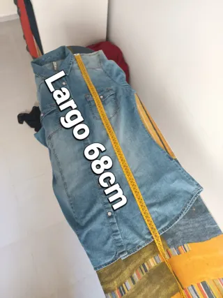 Camisa vaquera efecto lavado Talla S