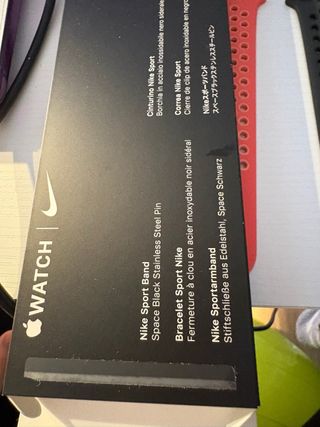 Correa Apple Watch naranja y Negra. SOLO UNA PARTE