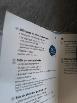 Sillín Crivit para Bicicleta de Montaña