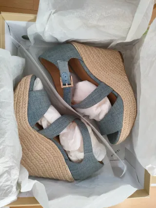 Sandalias Cuña Michael Kors Denim