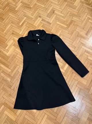 Vestido negro Zara manga larga