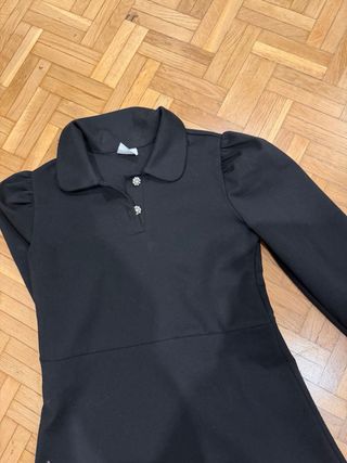 Vestido negro Zara manga larga