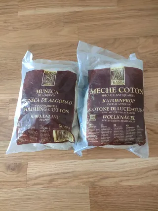 Algodón para pulir madera