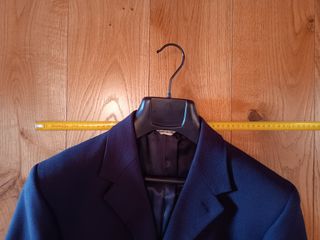 Giacca blu elegante uomo, classica sportiva.