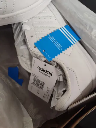 Adidas Superstar II Talla 38.5 Blancas.