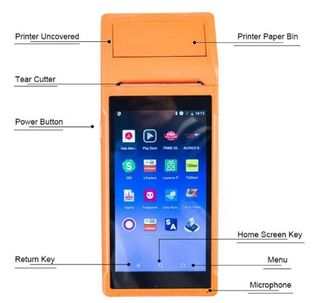 Terminal TPV portátil PDA con impresora