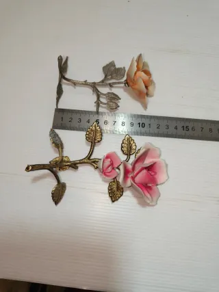 Fiori ceramica Capodimonte vintage DA RESTAURARE