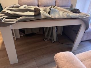 Mesa 140x90 cm + faldillas + cristal