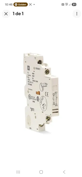 Contactos auxiliares 1NA 1NC GVAN11 Schneider Elec