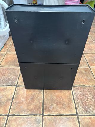 Zapatero negro de plástico (ultimos dias)