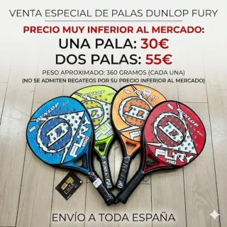 Confezione da 2 racchette da padel Dunlop Fury