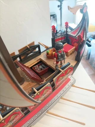 Barco Romano Playmobil con Accesorios