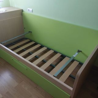 Cama nido juvenil madera y tela