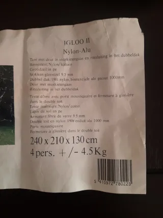 Tienda de campaña 4 personas