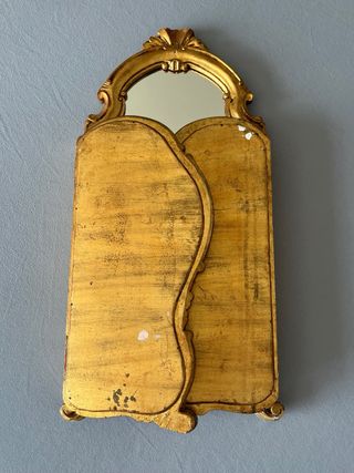 Specchiera Trittico Francese Antica Oro