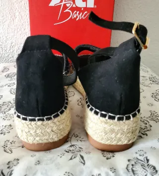 Sandalias Xti Plataforma Negra Talla 37