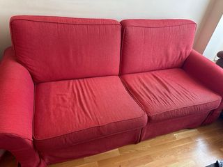 Sofá Cama 2 Plazas Rojo