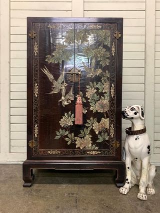 Mueble Oriental Vintage Marrón Dorado