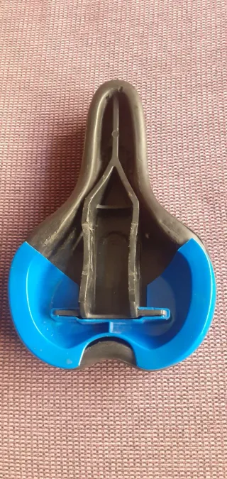 Sillín Bici Negro y Azul