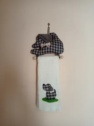 Porta canovaccio + canovaccio da cucina