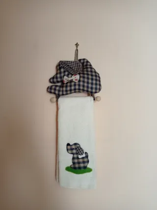 Porta canovaccio + canovaccio da cucina