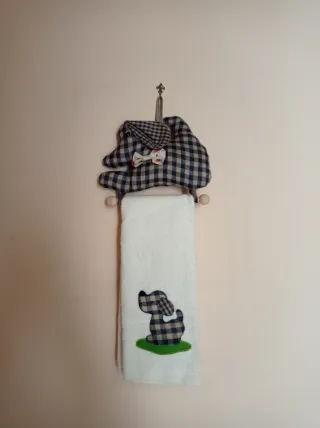 Porta canovaccio + canovaccio da cucina