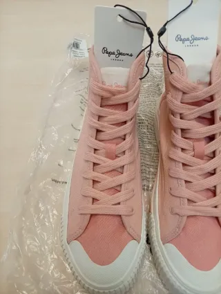 Zapatillas Pepe Jeans rosas y blancas Nuevas, T37
