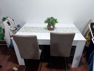Mesa de salón comedor extensible madera