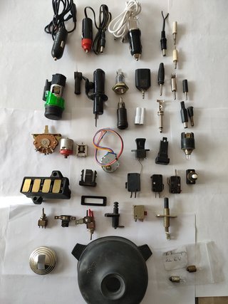 Cargadores mechero, conectores, interruptores