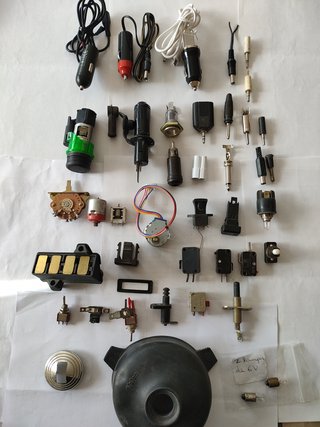 Cargadores mechero, conectores, interruptores