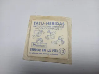 Cromo Matutano Tatu-Heridas Terror en la Piel 13