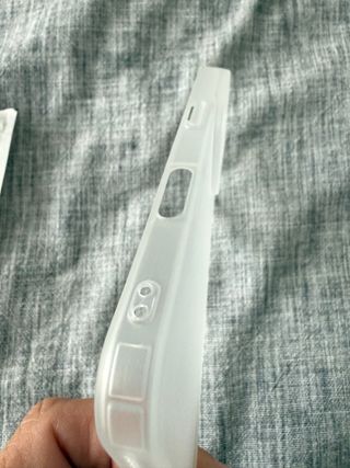 Funda iPhone  Pro  blanco biselado mate