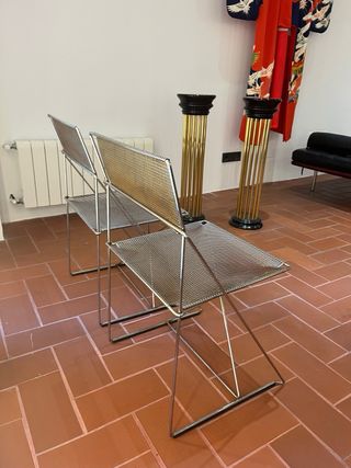 Pareja Sillas X-Line Metal