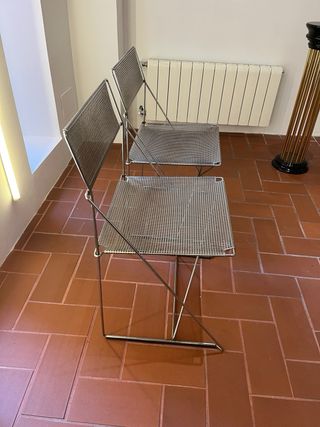 Pareja Sillas X-Line Metal