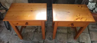 Mesitas de noche de madera (2 unidades)