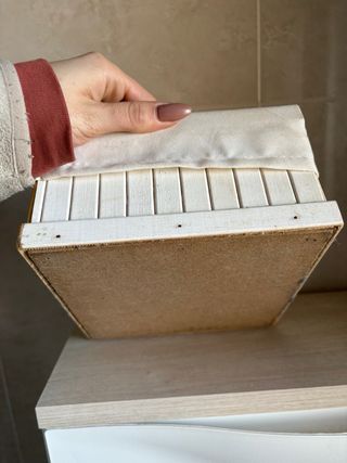 Caja madera y tela