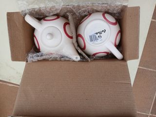 Lote 2 Teteras con tazas Cerámica