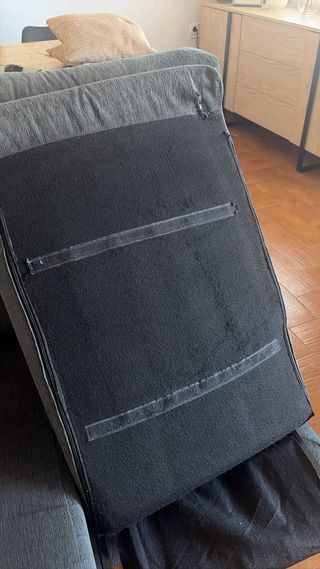 Sofá chaise longue gris reclinable y extraíble