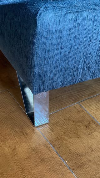 Sofá chaise longue gris reclinable y extraíble