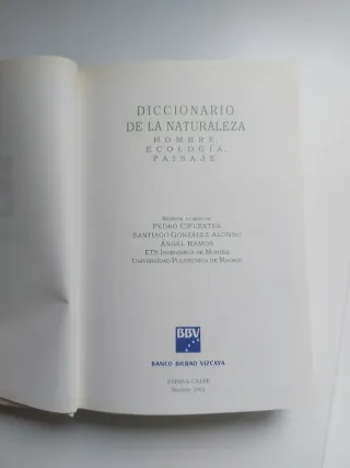 Diccionario de la naturaleza BBVA