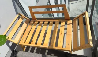 Sofá de madera interior/exterior