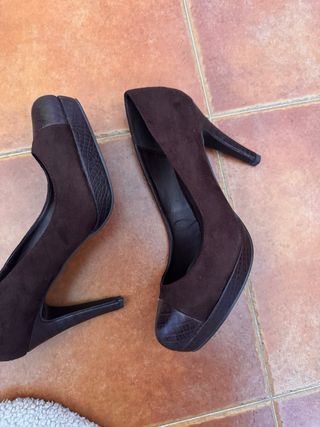 Zapatos de tacón Marypaz marrones