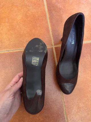 Zapatos de tacón Marypaz marrones