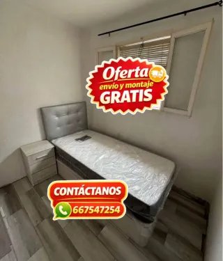 Canapé 90x190 con colchón