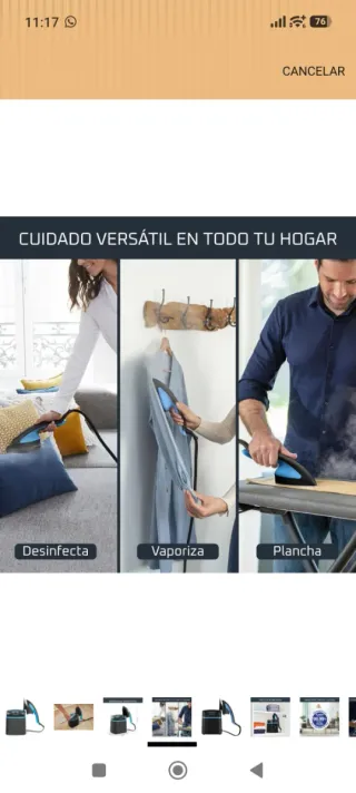 Plancha Rowenta Cube Compact Vertical/Horizontal