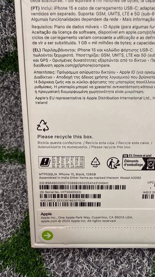 Apple iPhone 15 128gb Nero - NUOVO SIGILLATO