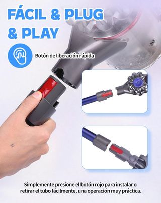 NUEVO! Tubo Extensión Aspiradora Dyson Azul V7 V11